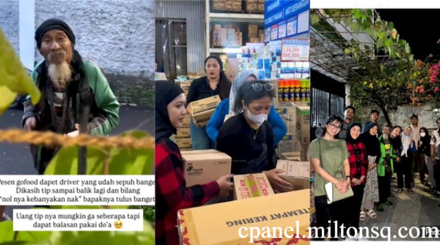 Ojol Lansia Antar Pesanan Makanan Viral