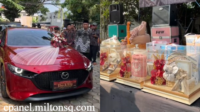 Viral! Pernikahan Juragan Sembako, Seserahan Mewah